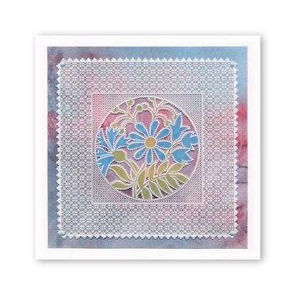 Floral Friends Rounds Collection A6 Square Groovi Baby Plate Set