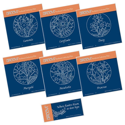 Floral Friends Rounds Collection A6 Square Groovi Baby Plate Set