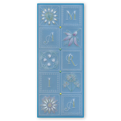 Floral Squares - Fuchsia Groovi Border Plate