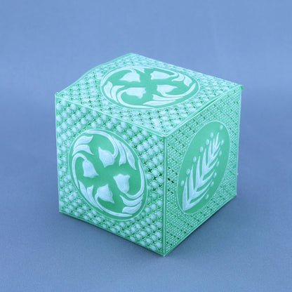 Floral Squares - Fuchsia Groovi Border Plate