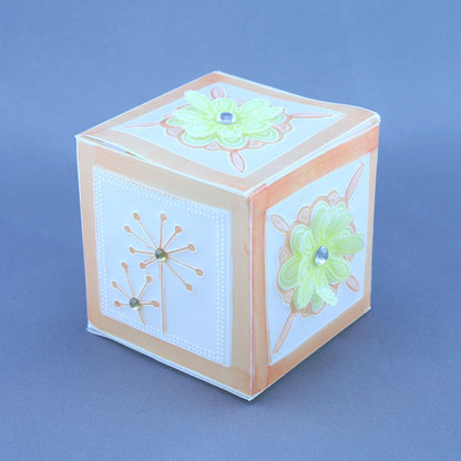 Floral Squares - Fuchsia Groovi Border Plate