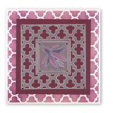 Floral Squares - Fuchsia Groovi Border Plate