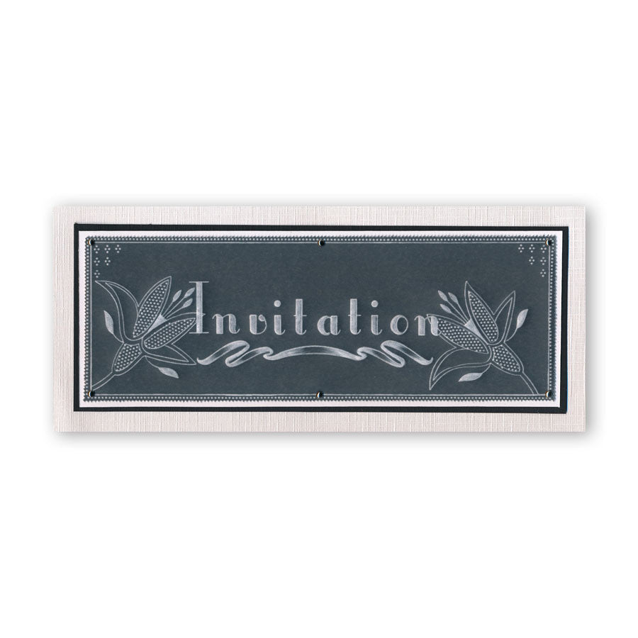 Floral Squares - Fuchsia Groovi Border Plate