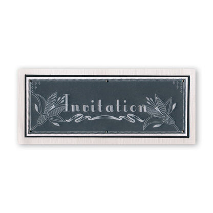 Floral Squares - Fuchsia Groovi Border Plate