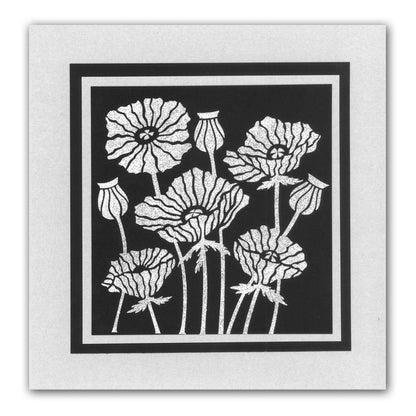Flower Heads 7" x 7" Stencil Collection