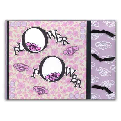 Flower Power 7" x 7" Stencil