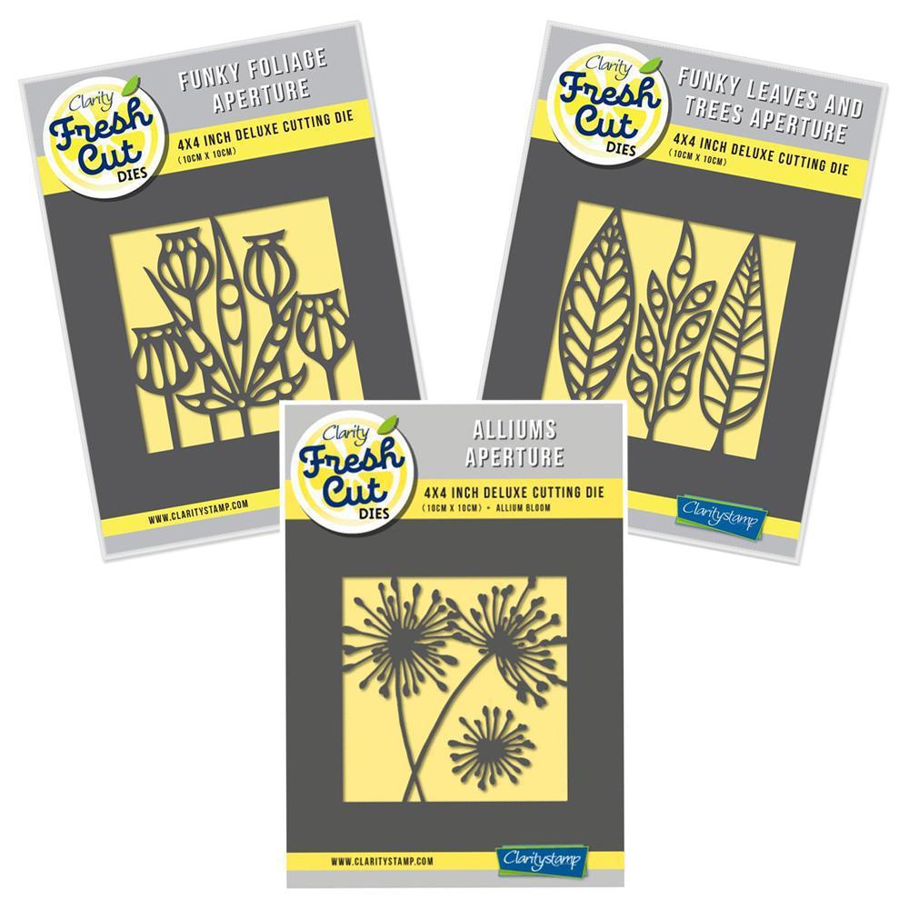 Flower & Foliage Aperture Trio Clarity Fresh Cut Dies