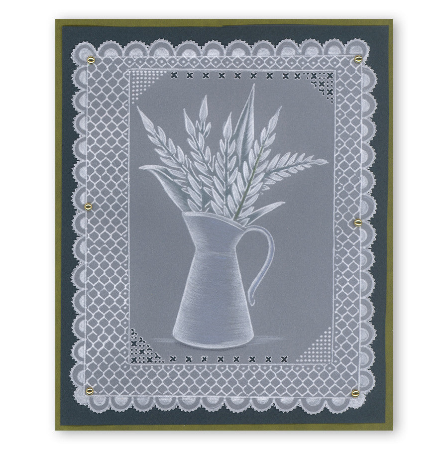 Flowers & Vases A6 Square Groovi Baby Plate Set