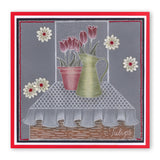 Flowers & Vases A6 Square Groovi Baby Plate Set