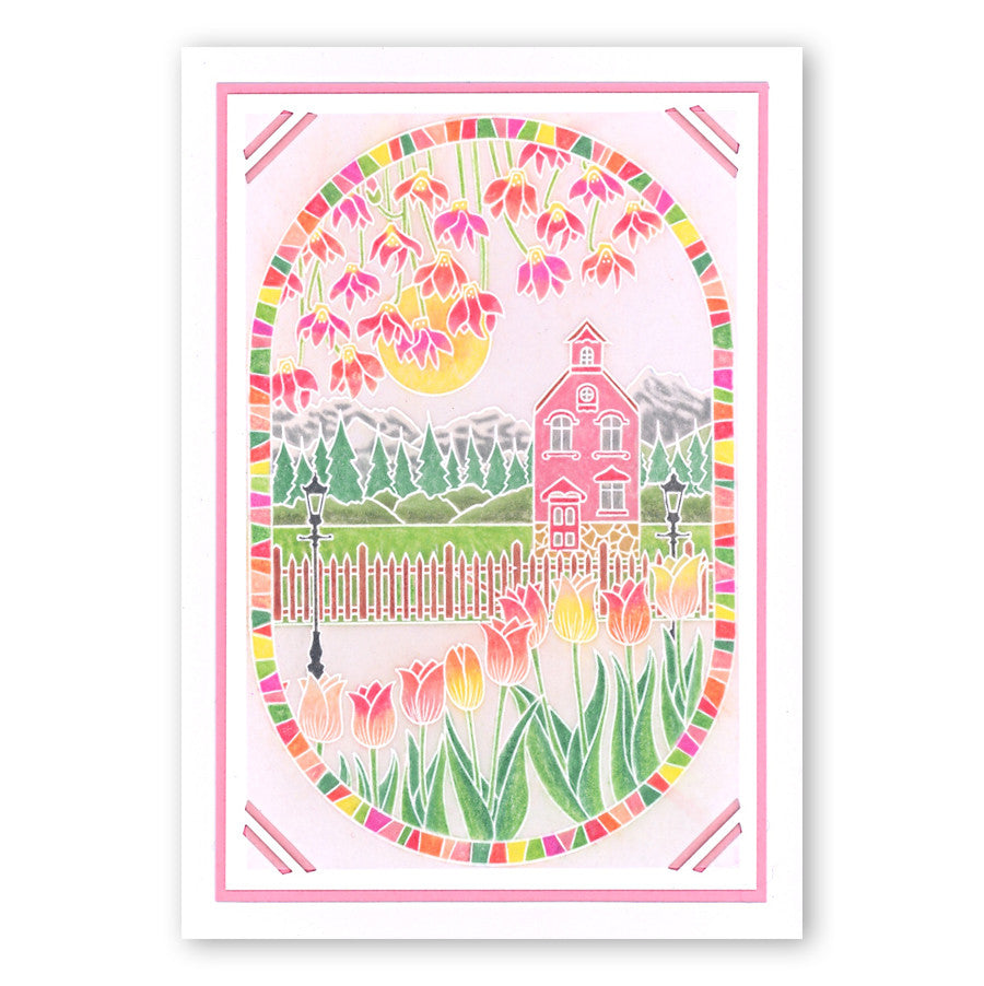 Flowers & Vases A6 Square Groovi Baby Plate Set