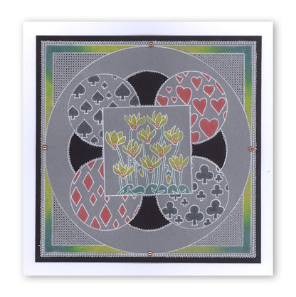 Flowers & Vases A6 Square Groovi Baby Plate Set