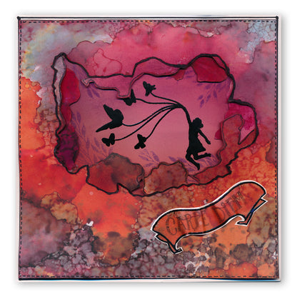 Flutterby Carpe Diem A5 Square Stamp Set