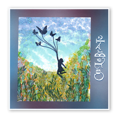 Flutterby Carpe Diem A5 Square Stamp Set