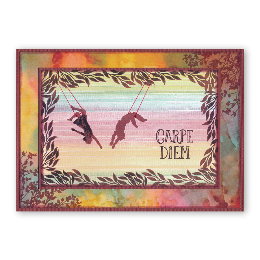 Flutterby Carpe Diem A5 Square Stamp Set