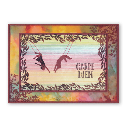 Flutterby Carpe Diem A5 Square Stamp Set
