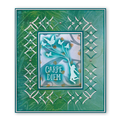 Flutterby Carpe Diem A5 Square Stamp Set