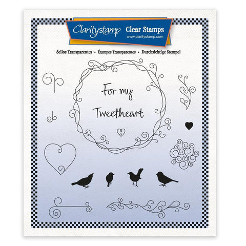 For My Tweetheart A5 Square Stamp Set