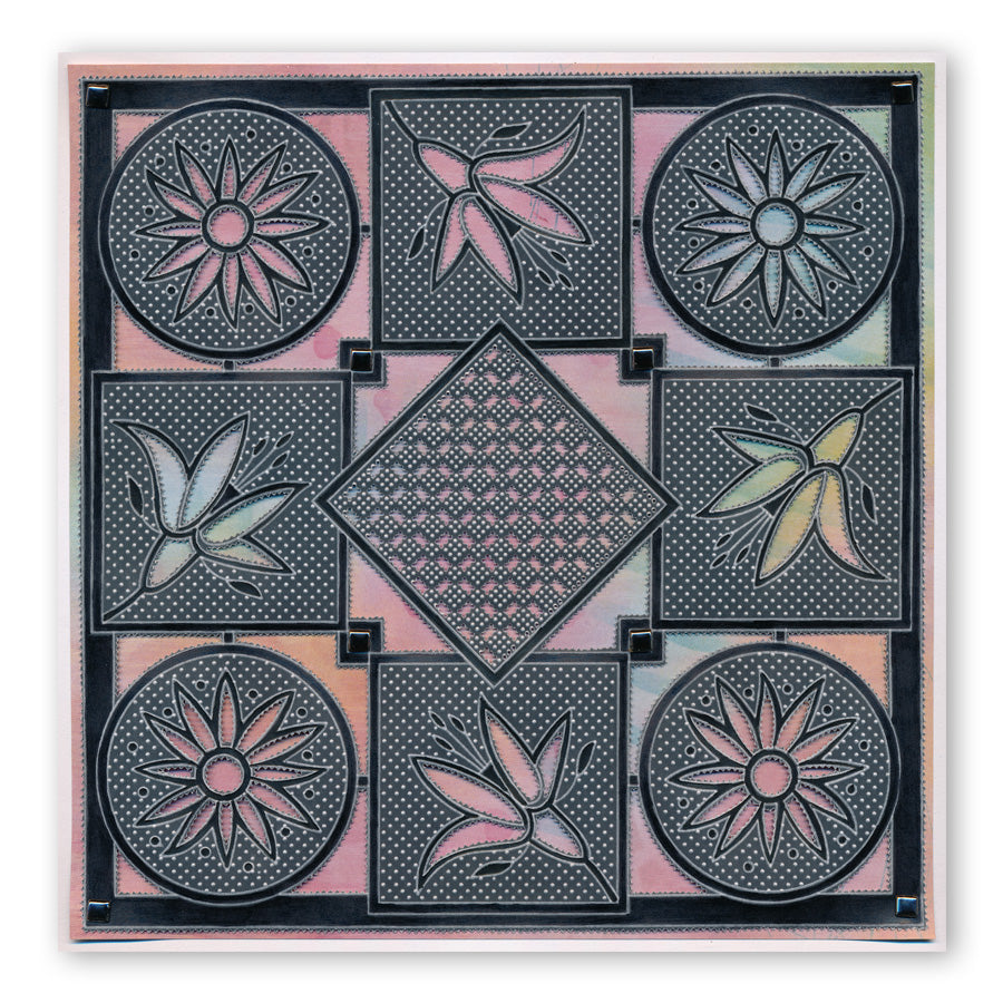 Framework Circles A4 Square Groovi Plate