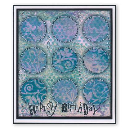 Framework Circles 7" x 7" Stencil