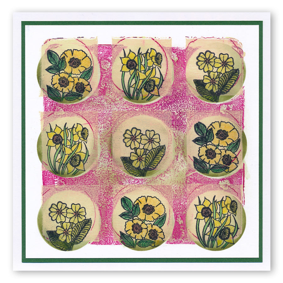 Framework Circles 7" x 7" Stencil