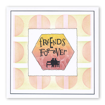 Framework Circles 7" x 7" Stencil