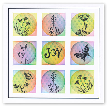 Framework Circles 7" x 7" Stencil