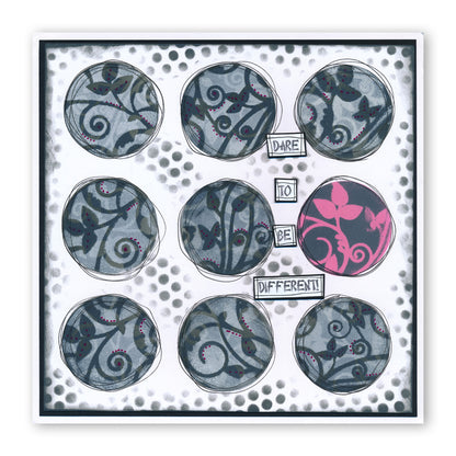 Framework Circles 7" x 7" Stencil