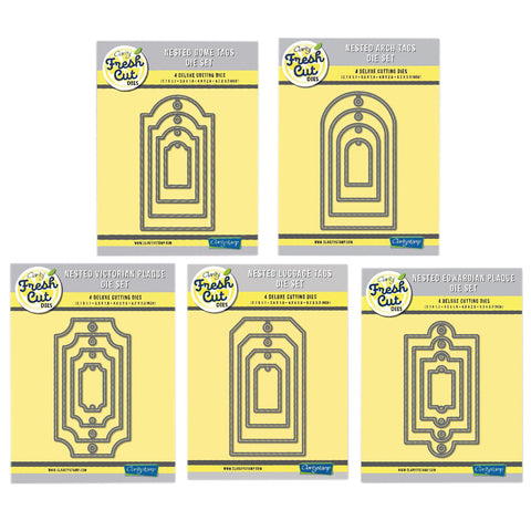 Nested Tags & Plaques Clarity Fresh Cut Dies Collection