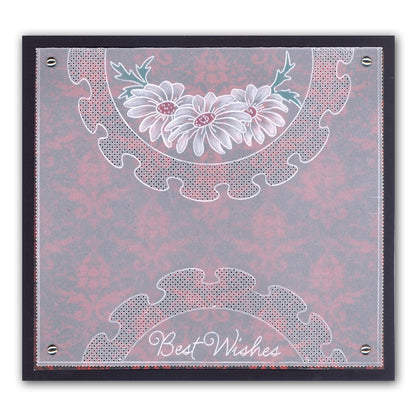 Frilly Circle & Friends A5 Square Groovi Plate Duo