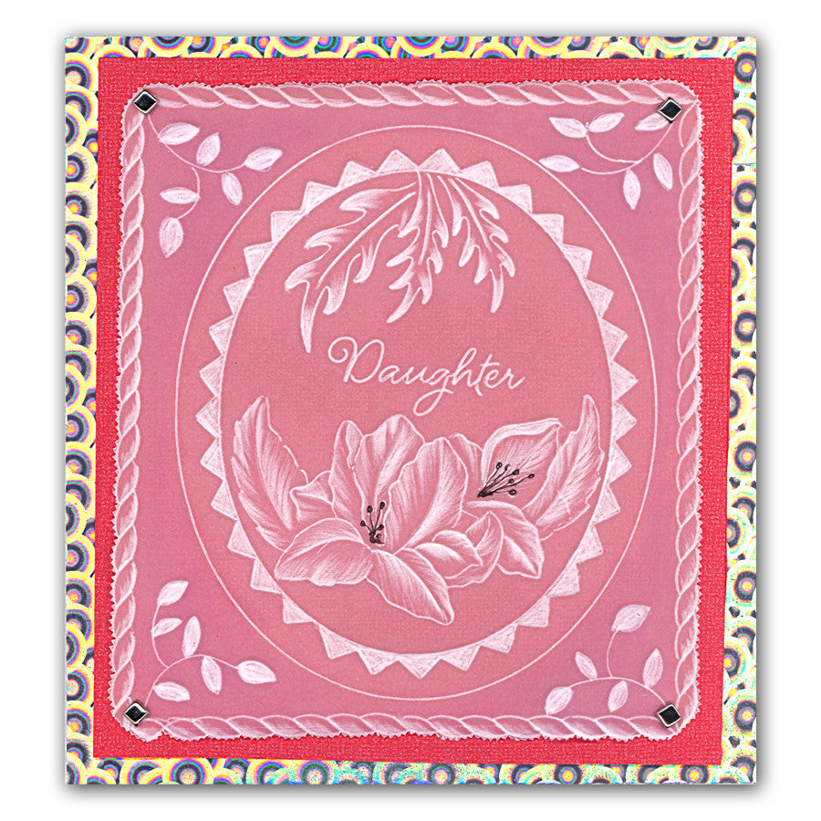 Frilly Circle & Friends A5 Square Groovi Plate Duo