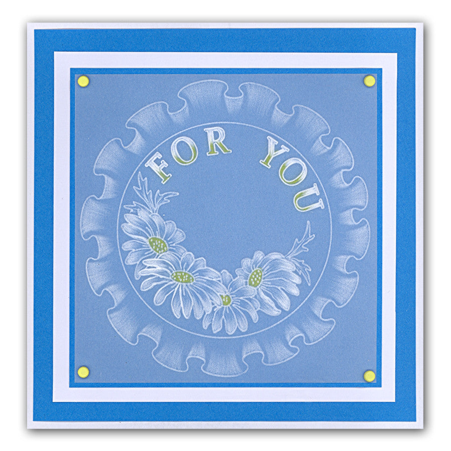 Frilly Circle & Friends A5 Square Groovi Plate Duo