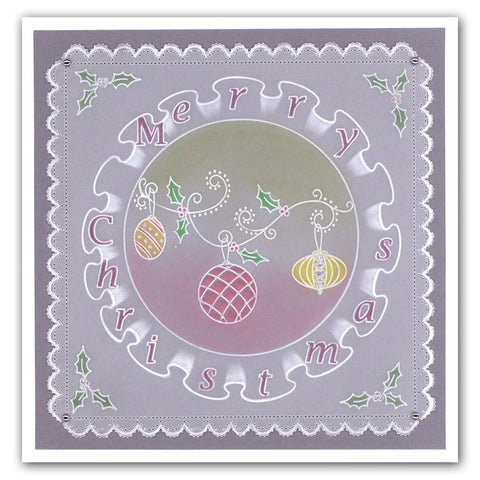 Frilly Circle & Friends A5 Square Groovi Plate Duo