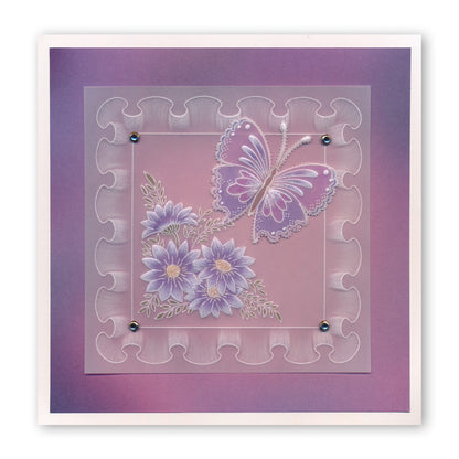 Frilly Square Friends A5 Square Groovi Plate
