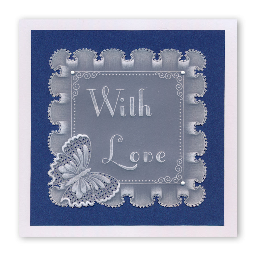 Frilly Square Friends A5 Square Groovi Plate