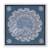 Frilly Square Friends A5 Square Groovi Plate