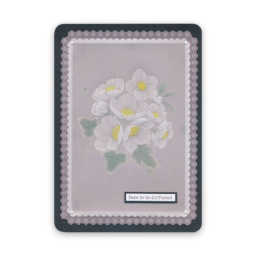 Frosted Floral Overlay Pack - Christmas Rose