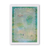 Abstract Dandelions & Seed Heads A6 Groovi Plate