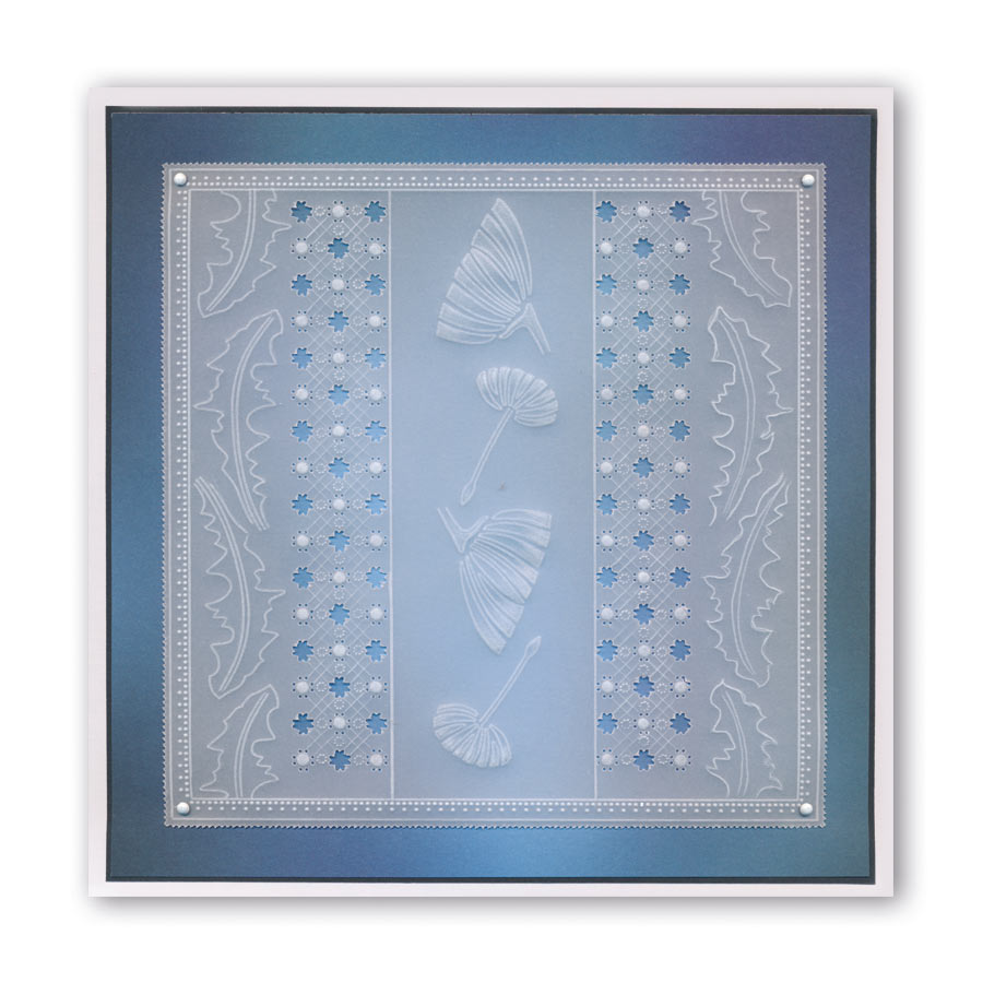 Abstract Dandelions A6 Groovi Plate Set