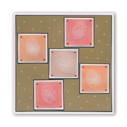 Abstract Dandelions & Seed Heads A6 Groovi Plate