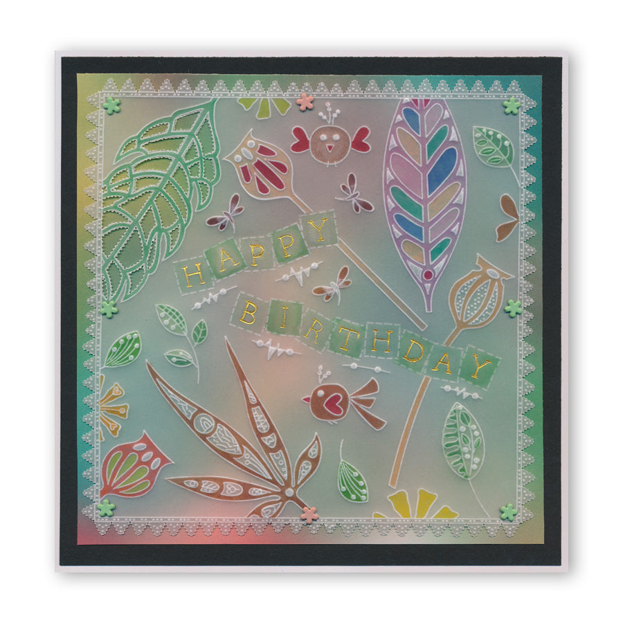 Funky Foliage & Seed Heads A6 Groovi Plate Set