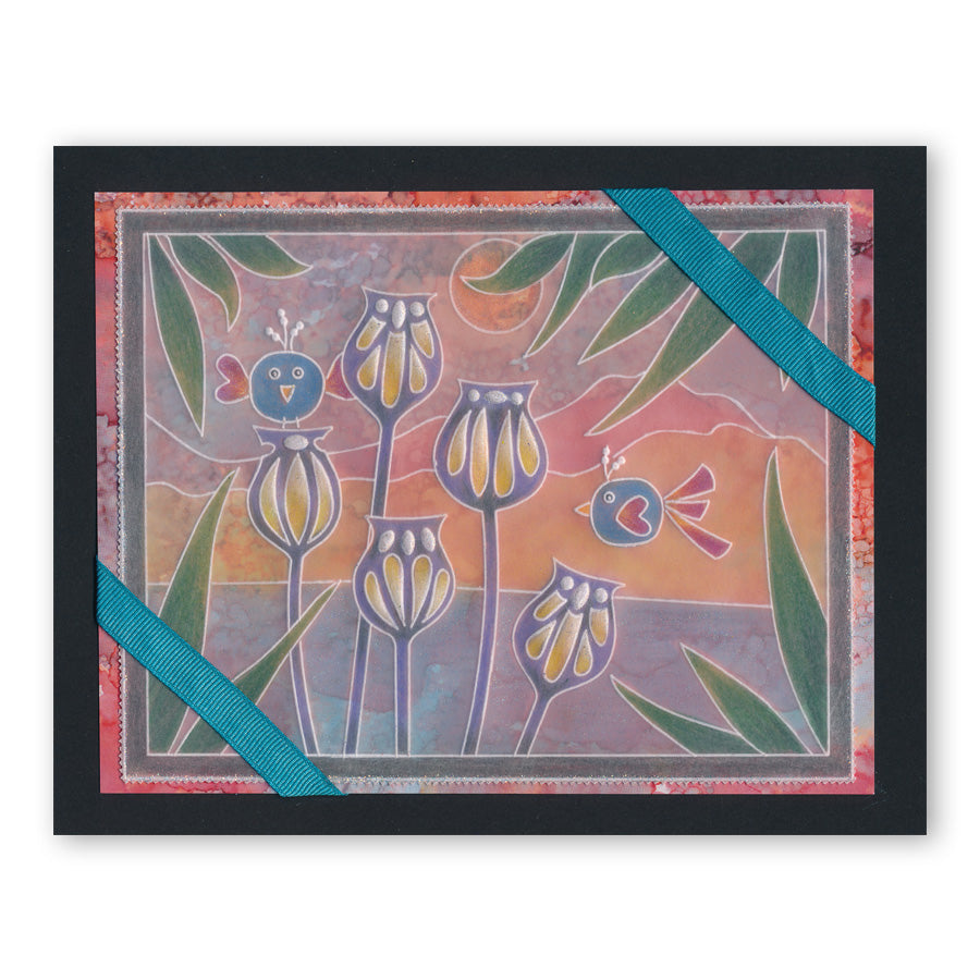 Funky Foliage & Seed Heads A6 Groovi Plate Set