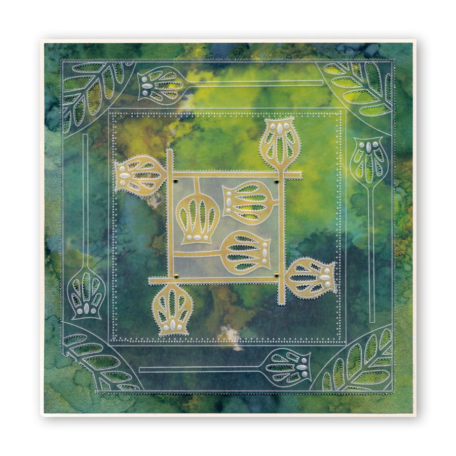 Funky Foliage A6 Groovi Plate