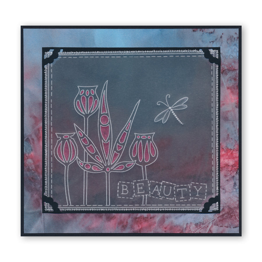 Funky Foliage & Seed Heads A6 Groovi Plate Set