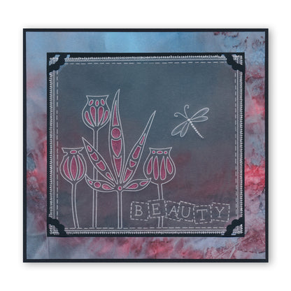 Funky Foliage & Seed Heads A6 Groovi Plate Set