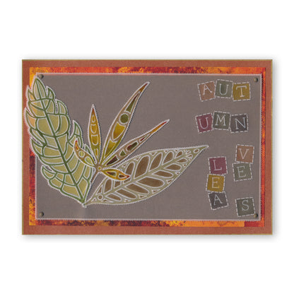 Funky Seed Heads & Leaves A6 Groovi Plate