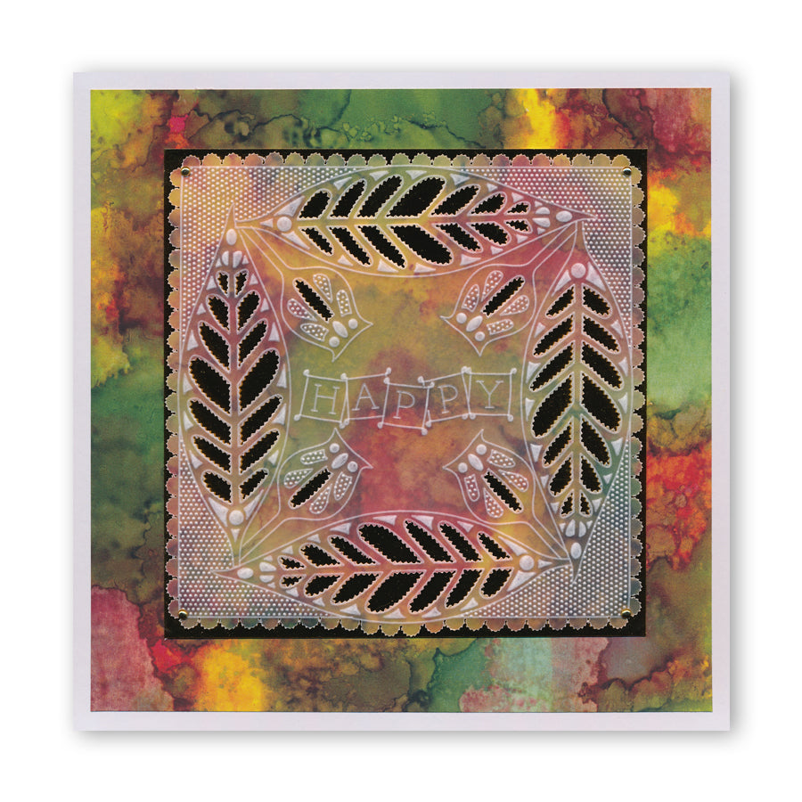 Funky Foliage A6 Groovi Plate