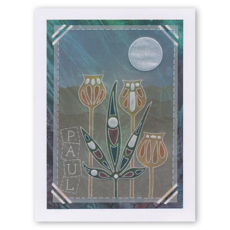 Funky Foliage & Seed Heads A6 Groovi Plate Set