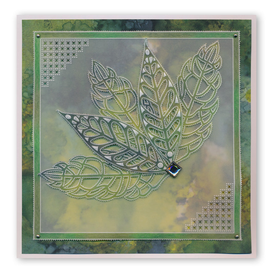 Funky Foliage A6 Groovi Plate