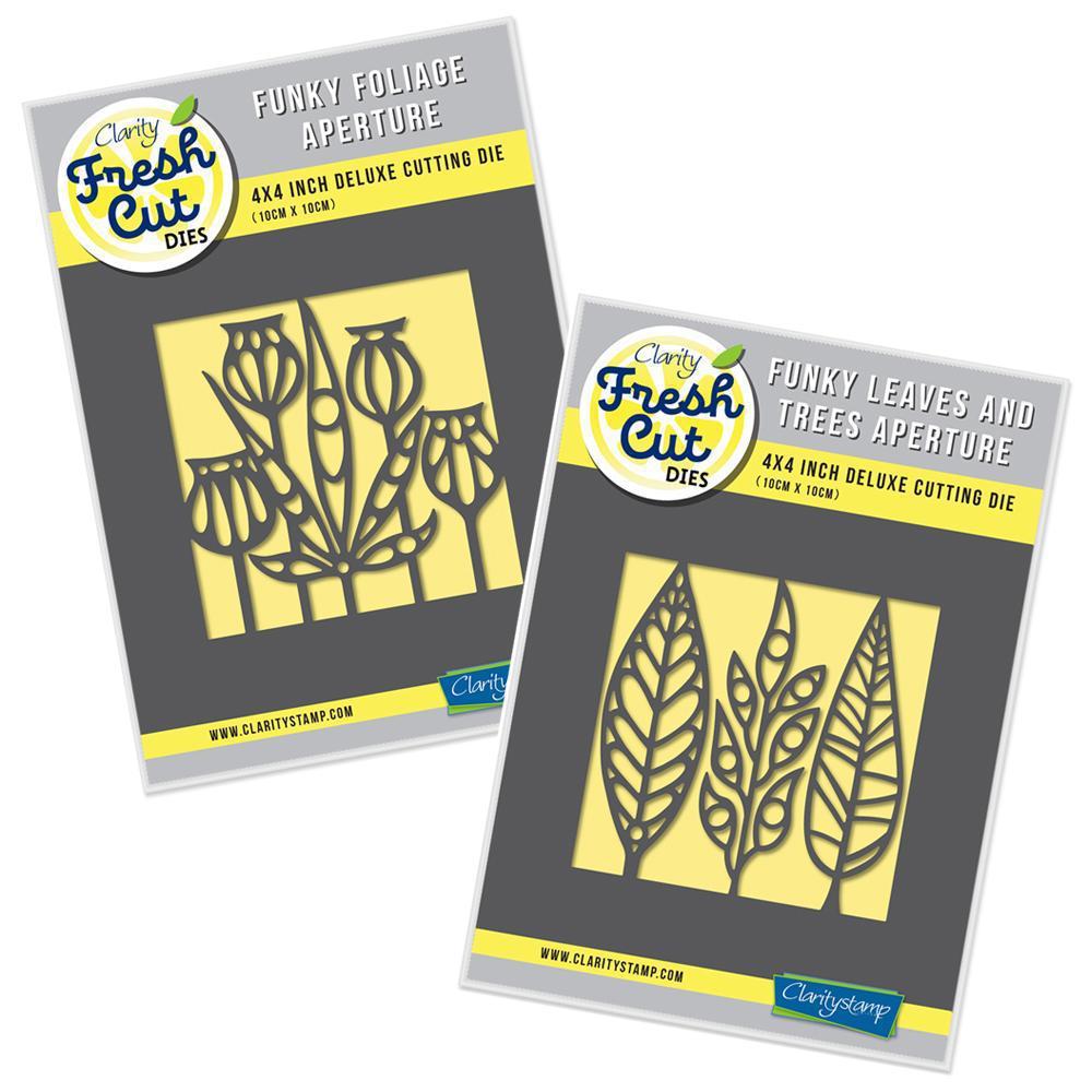 Funky Foliage, Leaves & Trees Aperture Set Clarity Fresh Cut Dies