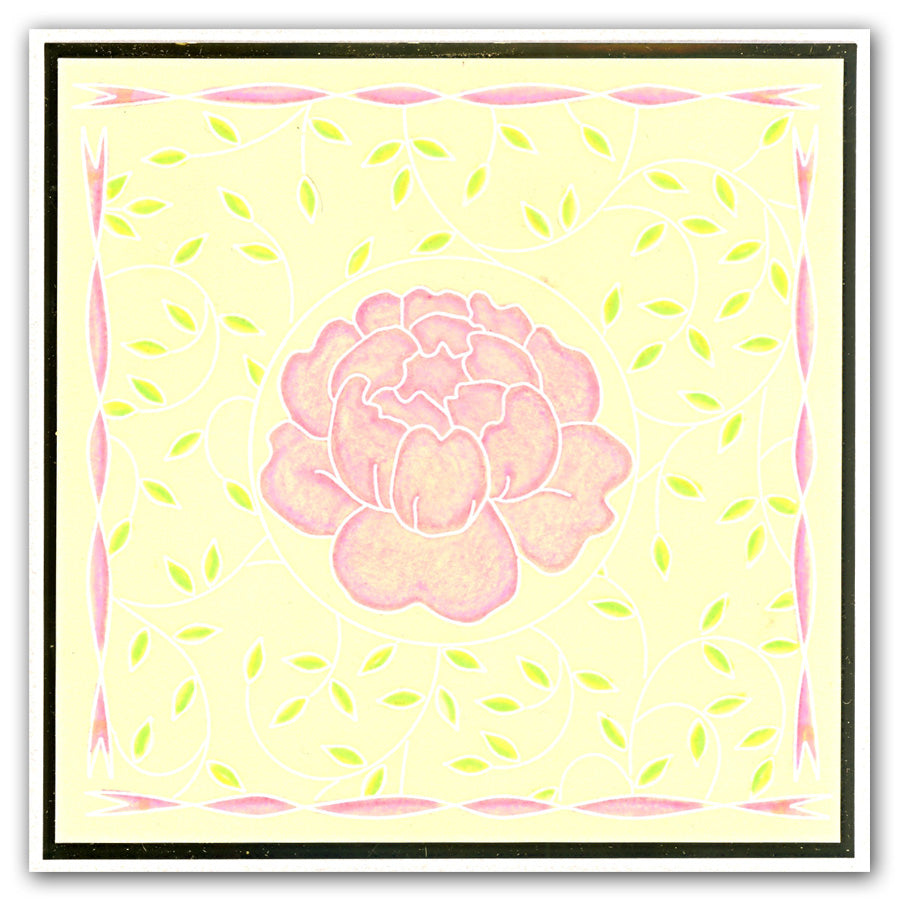 Sprig Background A5 Square Groovi Plate